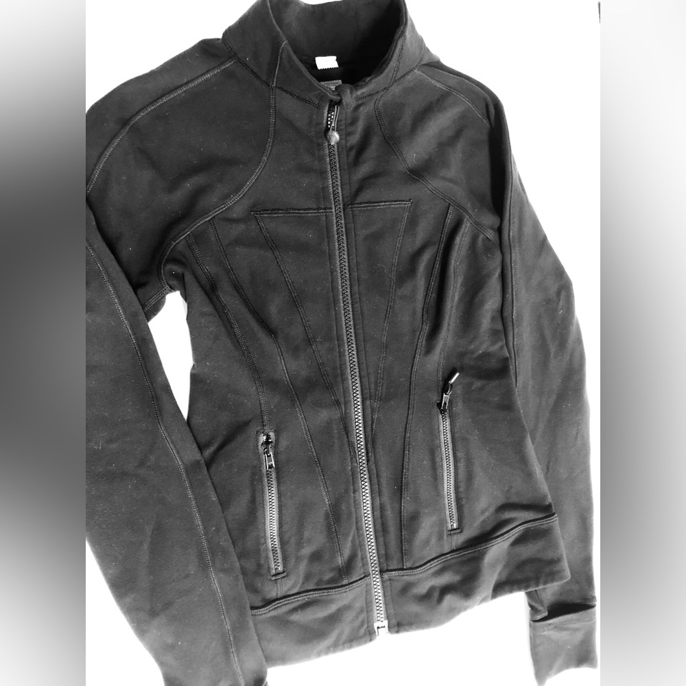 Girls Ivivva Black zip track jacket - Picture 2 of 5
